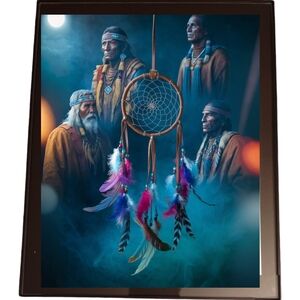 Dreamcatcher In A Glass Front Frame 8x10 Picture AI
